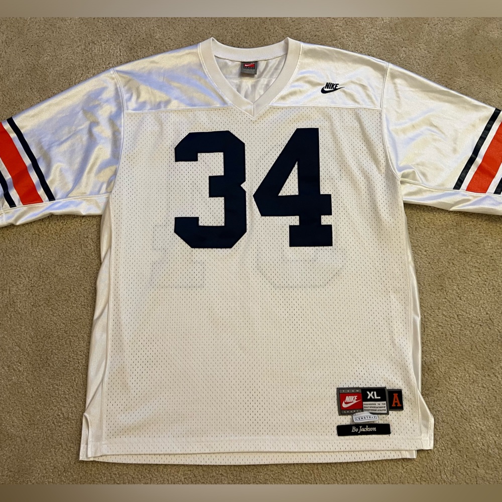 RARE Nike Auburn Bo Jackson Greats & Glory Limited Jersey men football Tigers 34 - Picture 1 of 7
